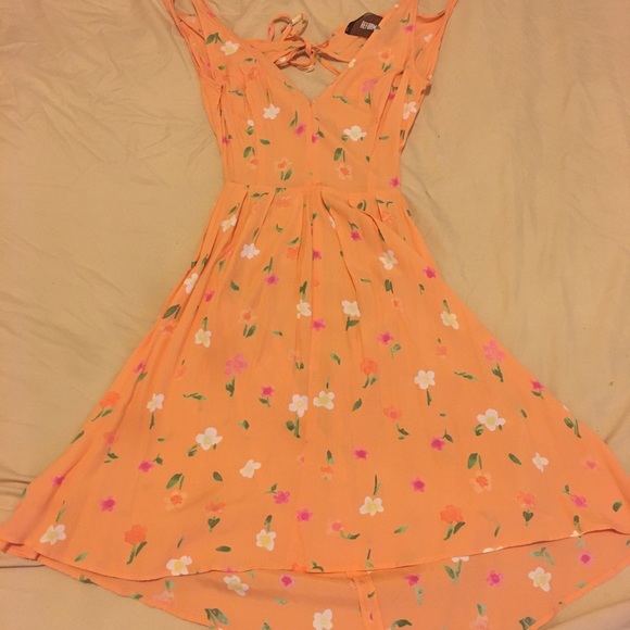reformation orange dress